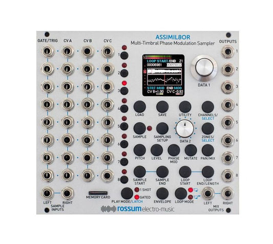 Rossum Electro-Music Assimil8or Multi-Timbral Phase Modulation Sampler - Silver