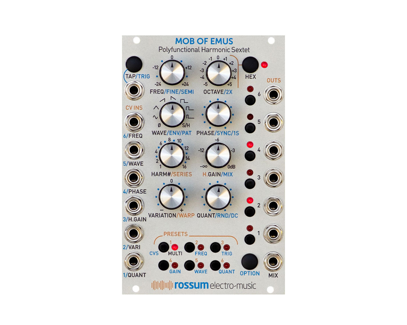 Rossum Electro-Music Mob of Emus Polyfunctional Harmonic Sextet
