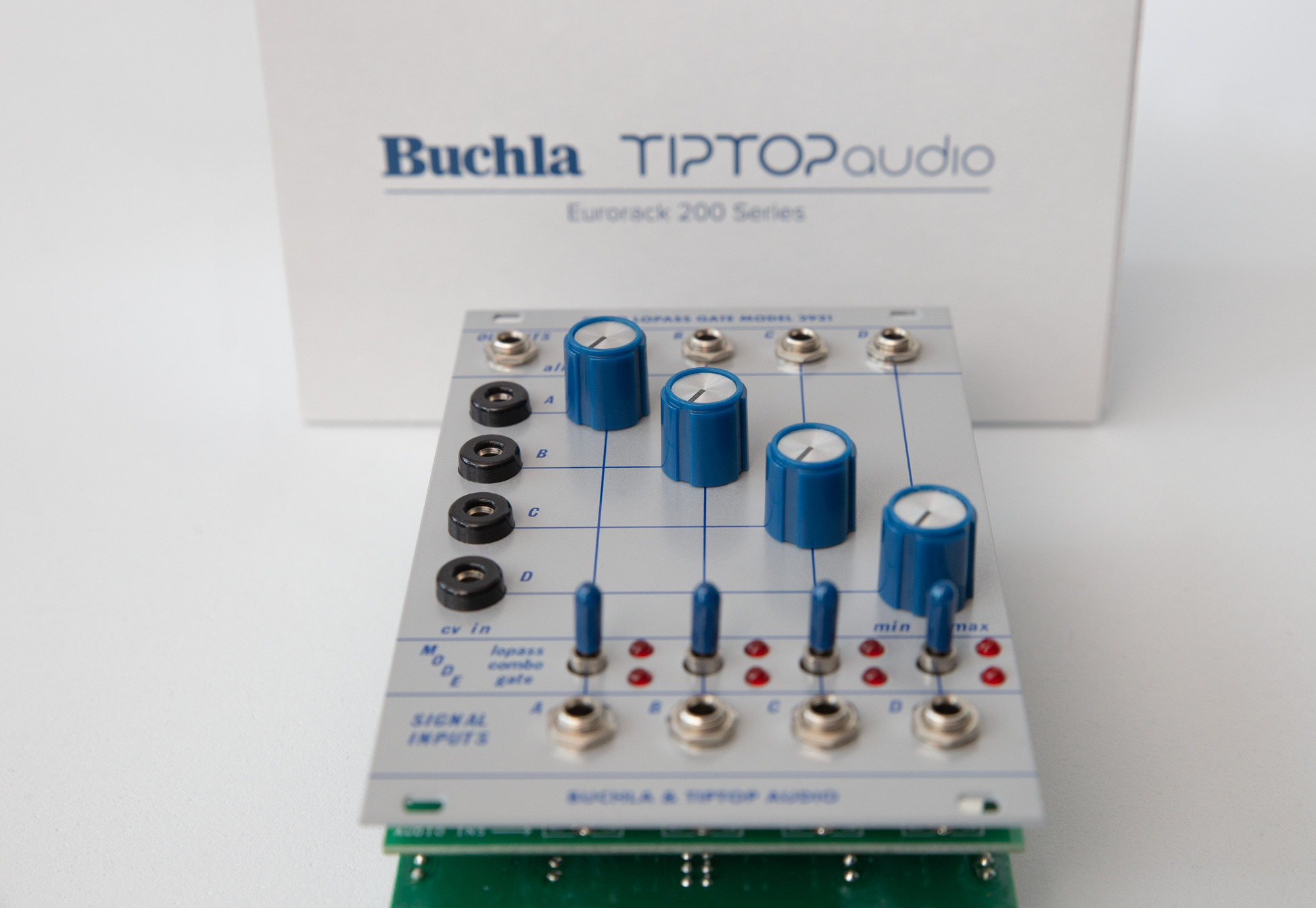 Tiptop Audio Buchla 292t Quad Lopass Gate – Found Sound Tiptop Audio Buchla 292t Quad Lopass Gate – Found Sound