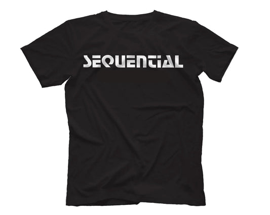 Sequential Black Tee - M