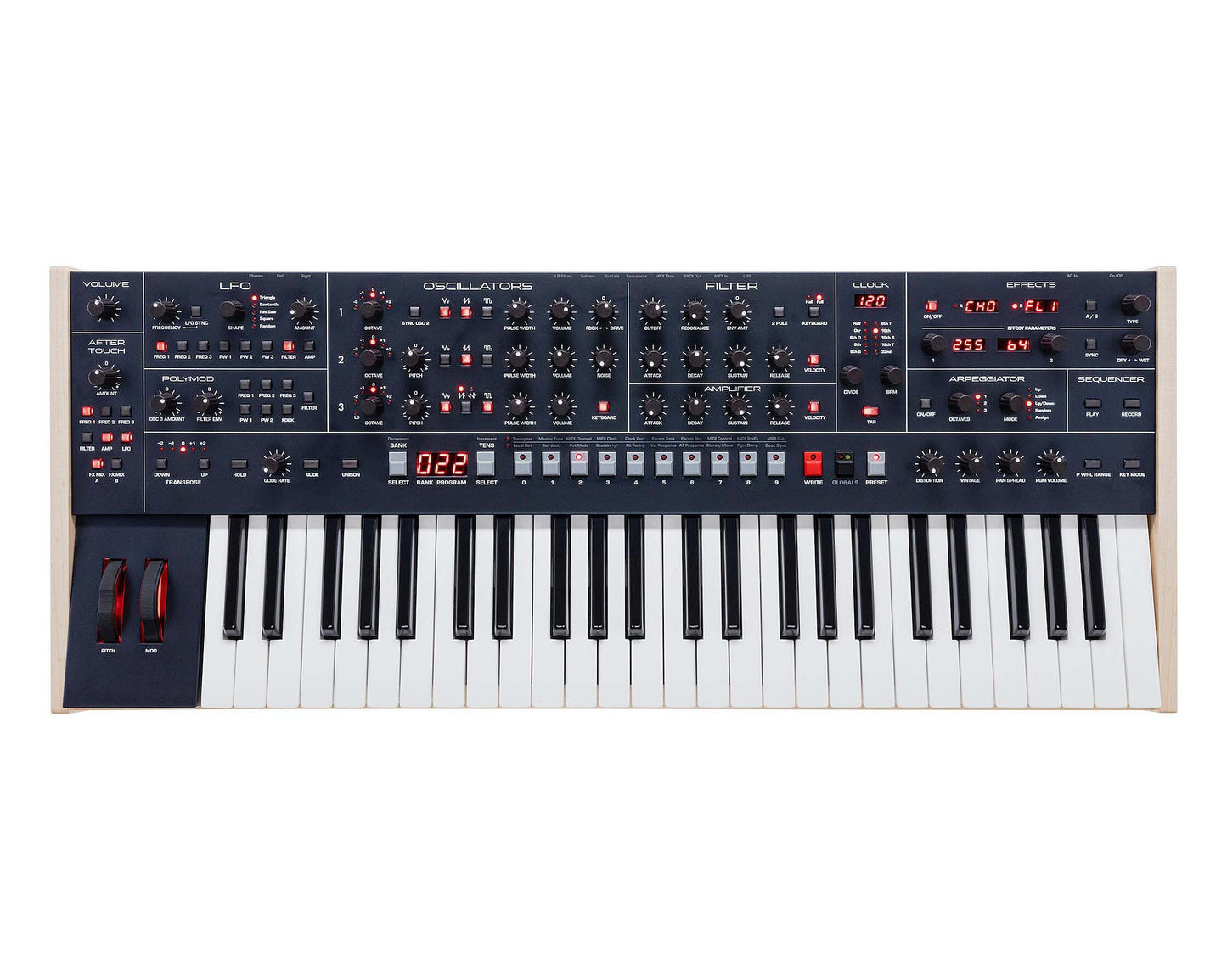 Sequential Trigon-6 6-Voice Polyphonic Analog Synthesizer Keyboard