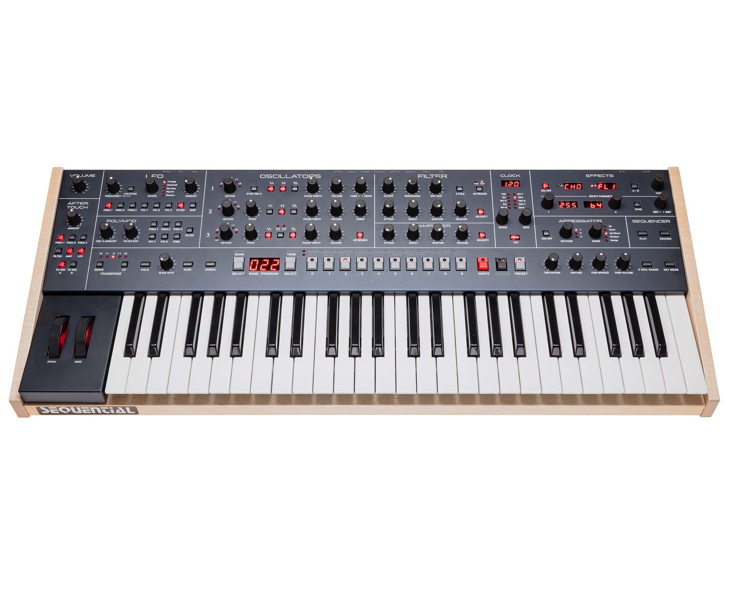 Sequential Trigon-6 6-Voice Polyphonic Analog Synthesizer Keyboard