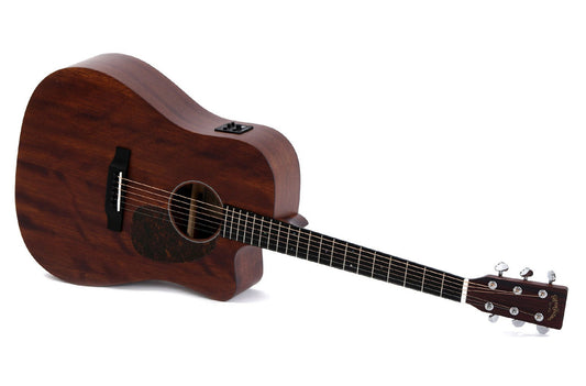 Sigma DMC-15E+ Dreadnought Acoustic w/Cutaway & Fishman Isys+ Pickup system Featuring On-Board Tuner