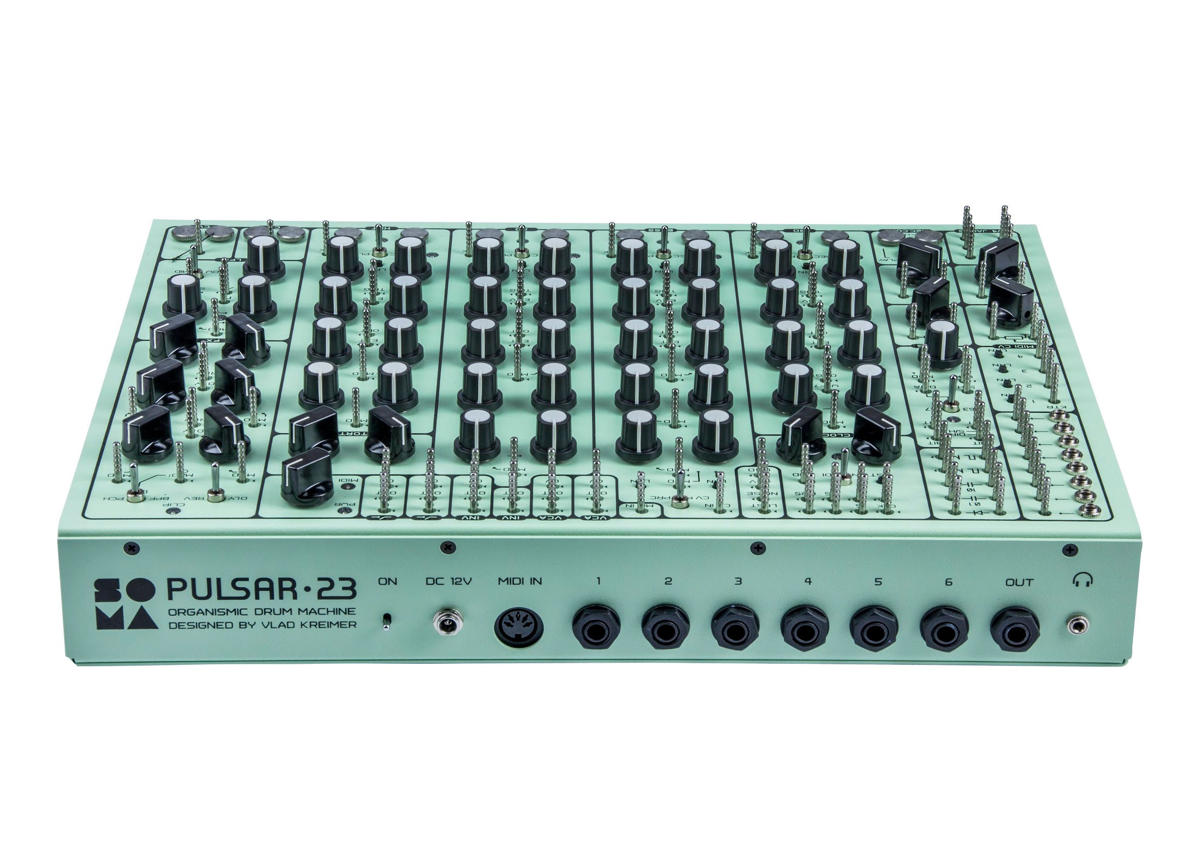 Soma Laboratory Pulsar-23 Turret Semi-Modular Drum Machine - Green