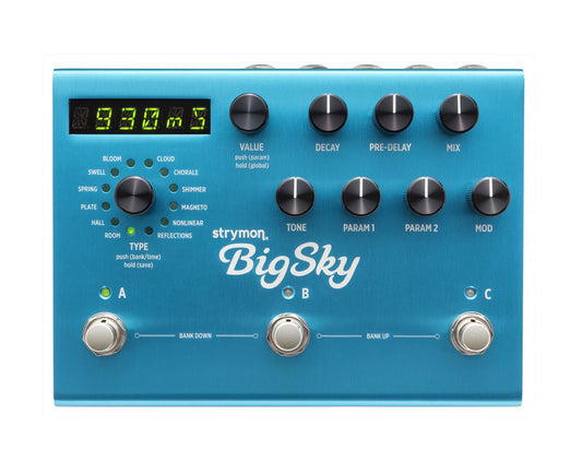 Strymon Big Sky Multi Reverb Effects Pedal
