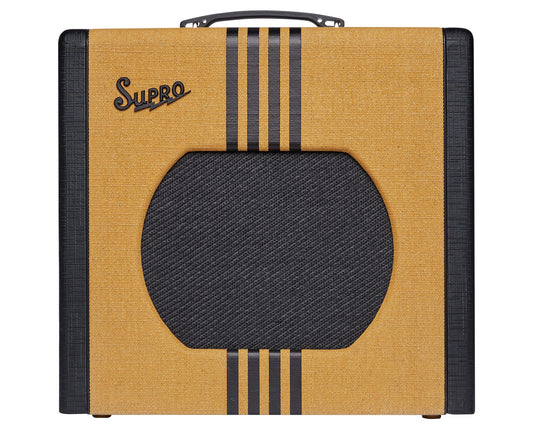 Supro Delta King 12 Guitar Amplifier - Tweed & Black