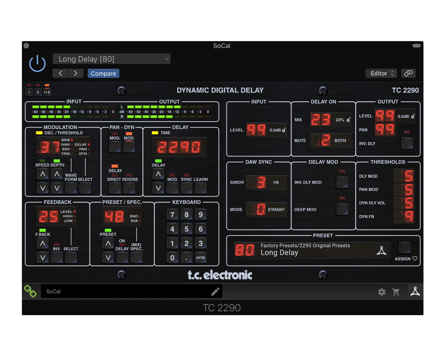 TC Electronic TC2290-DT Hardware Desktop Controller – Found Sound