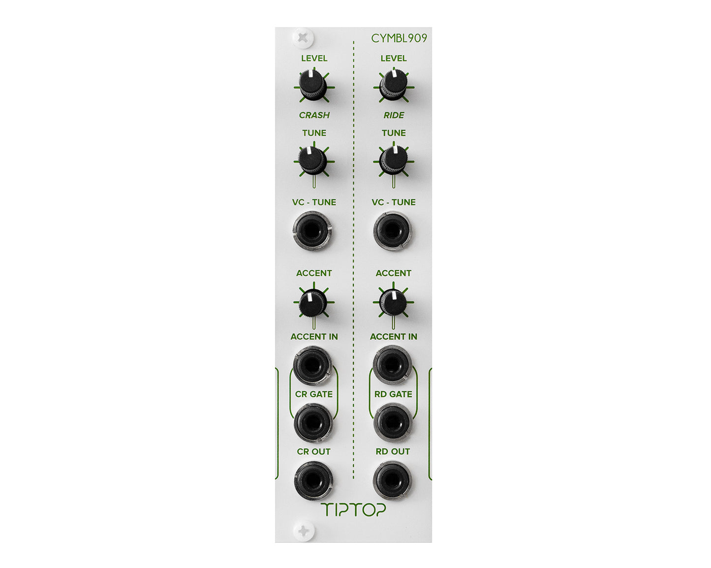 Tiptop Audio CYMB909 CR909 TR909 Crash/Ride Cymbals Generator - White