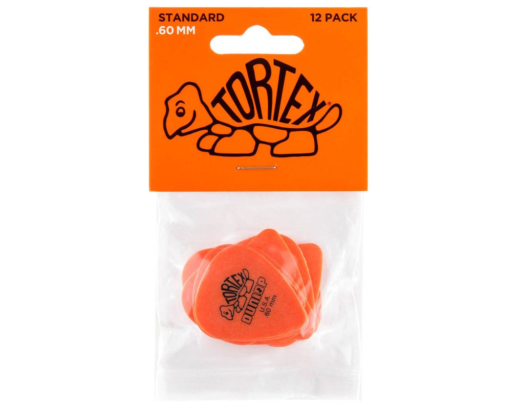 Jim Dunlop .60mm Tortex Picks (pack of 12)