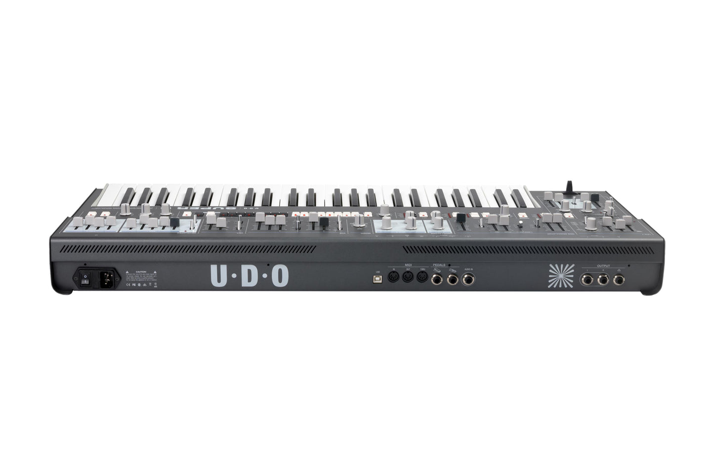 UDO Super 6 12 Voice Polyphonic Stereo-Analogue Hybrid Synthesizer - Grey