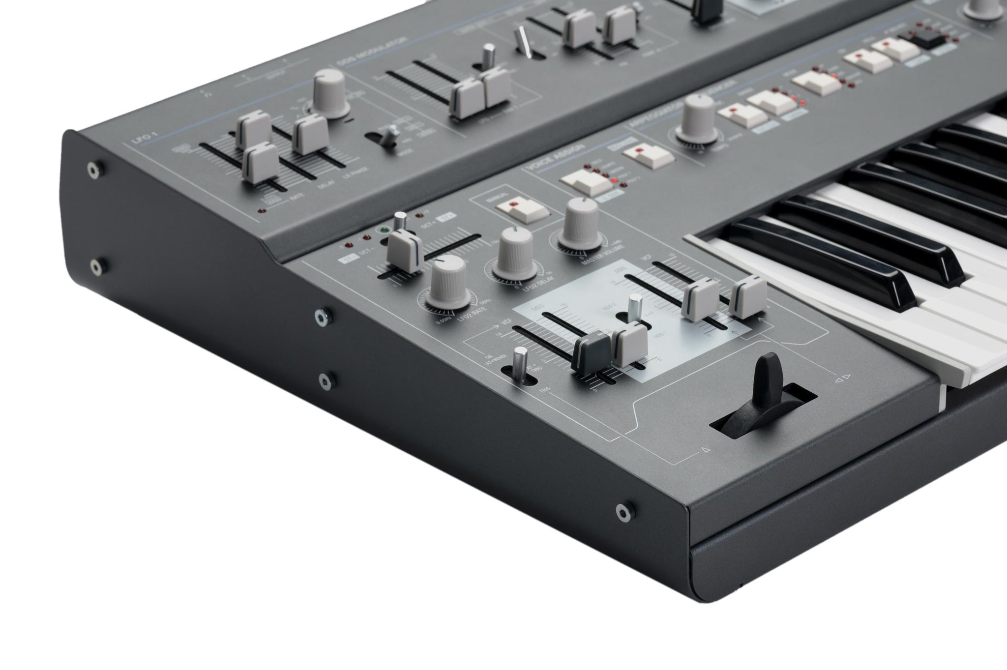 UDO Super 6 12 Voice Polyphonic Stereo Analogue Synthesizer Grey