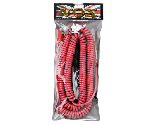 VOX VCC090 9 Metre Coiled Cable - Red