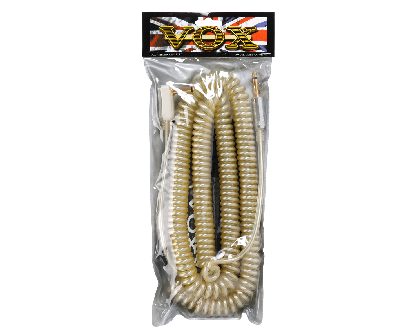 VOX VCC090 9 Metre Coiled Cable - Silver