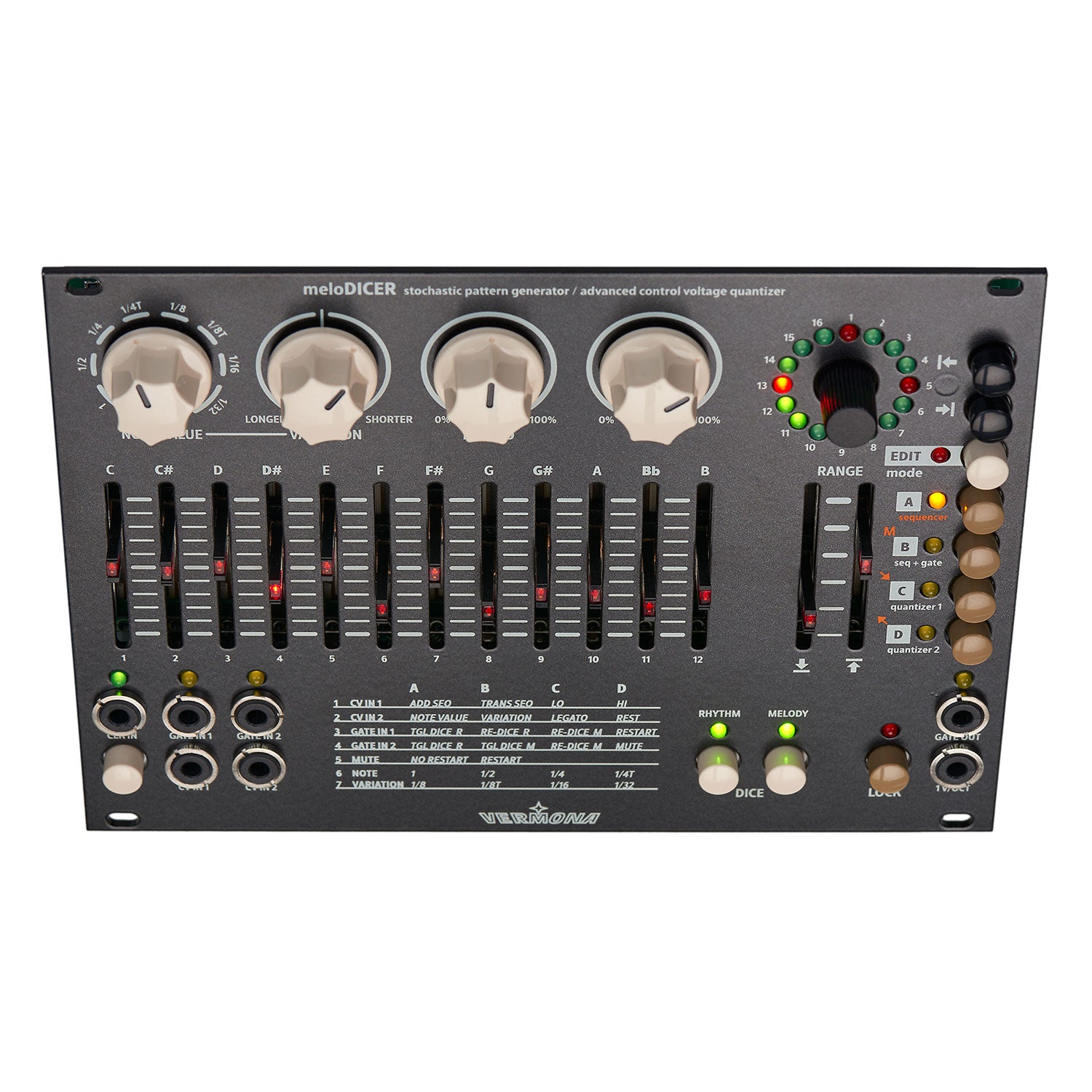meloDICER Vermona モジュラーシンセ ユーロラック VERMONA MEX3 ユーロラック モジュラーシンセサイザー