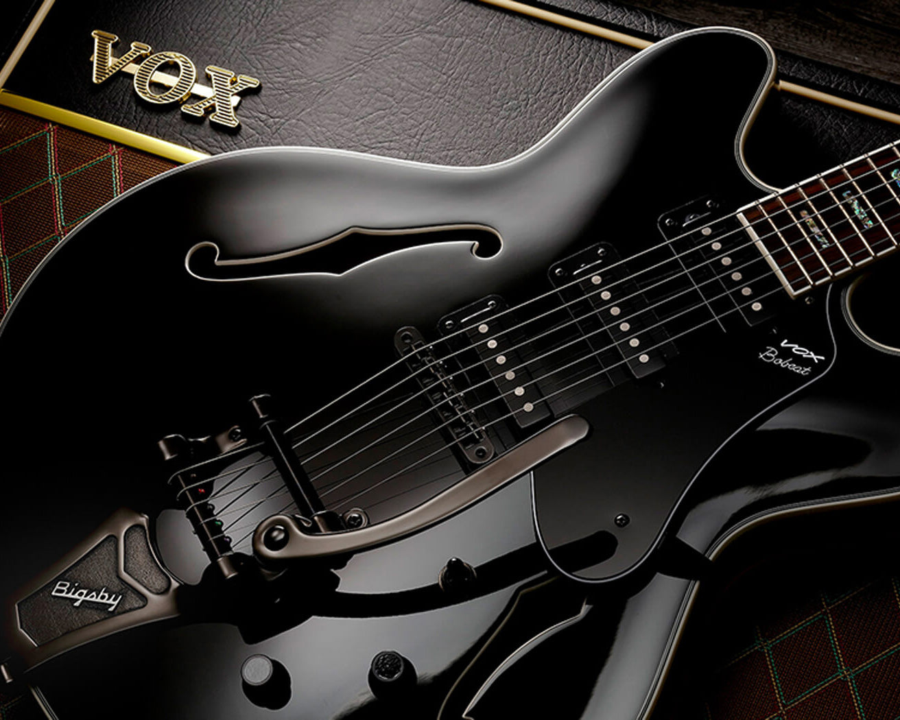 VOX Bobcat S66 with Bigsby Tremolo Jet Black