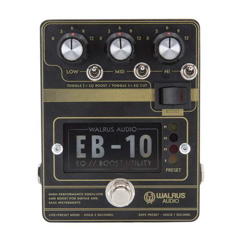 Walrus Audio EB-10 Preamp/EQ/Boost - Black
