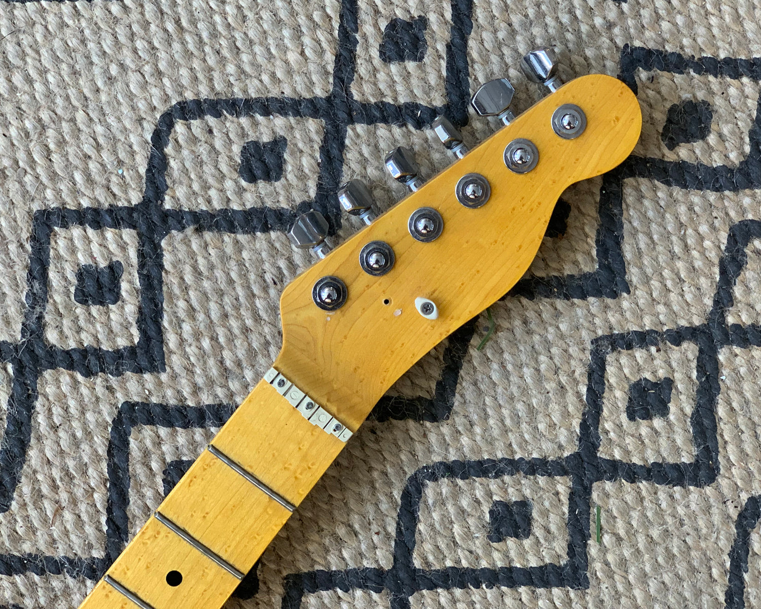 Warmoth Telecaster Neck Soft V Neck w Hipshot Locking Tuners Found Sound