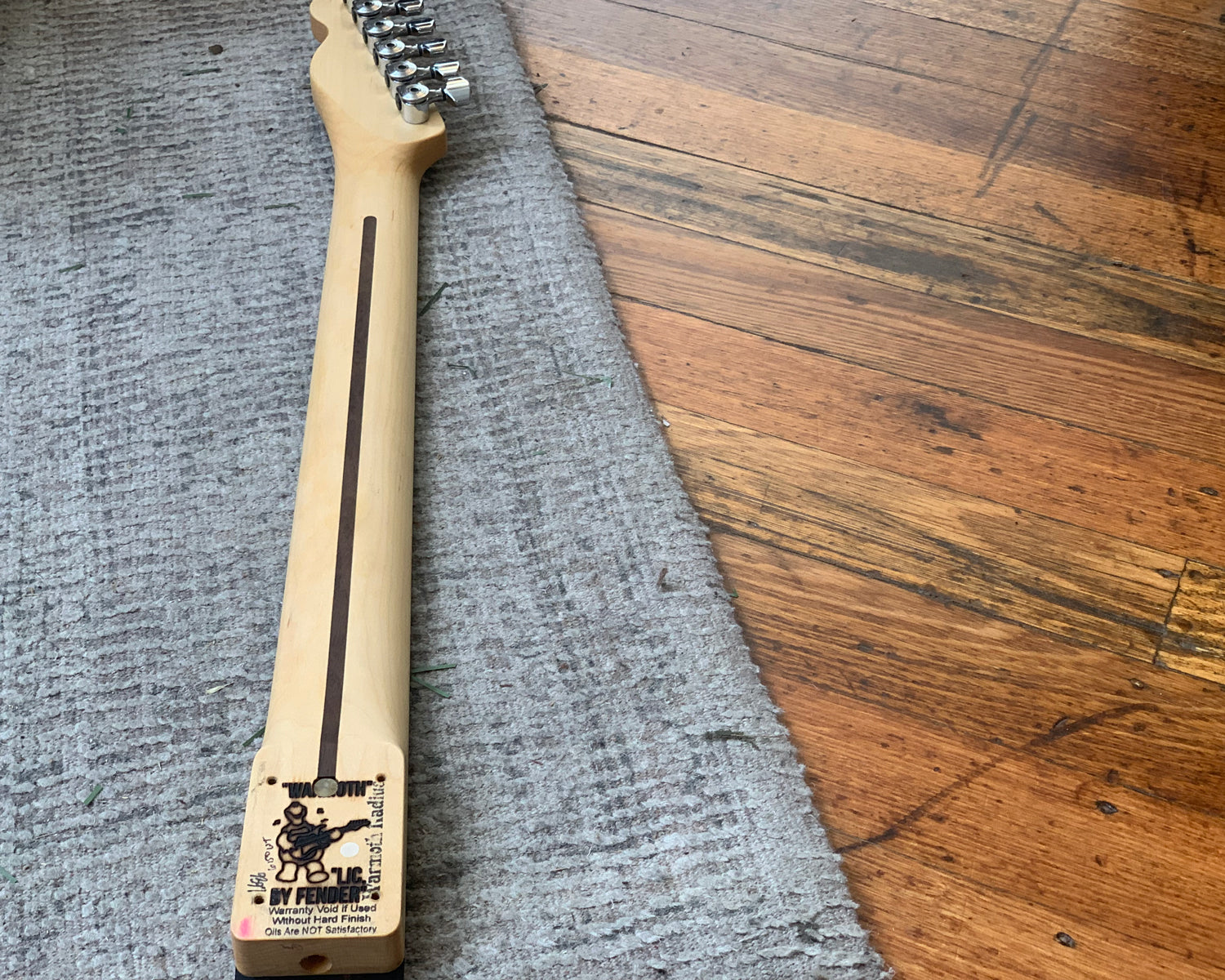 Warmoth Telecaster Neck Macassar Ebony w Sperzel Locking Tuners