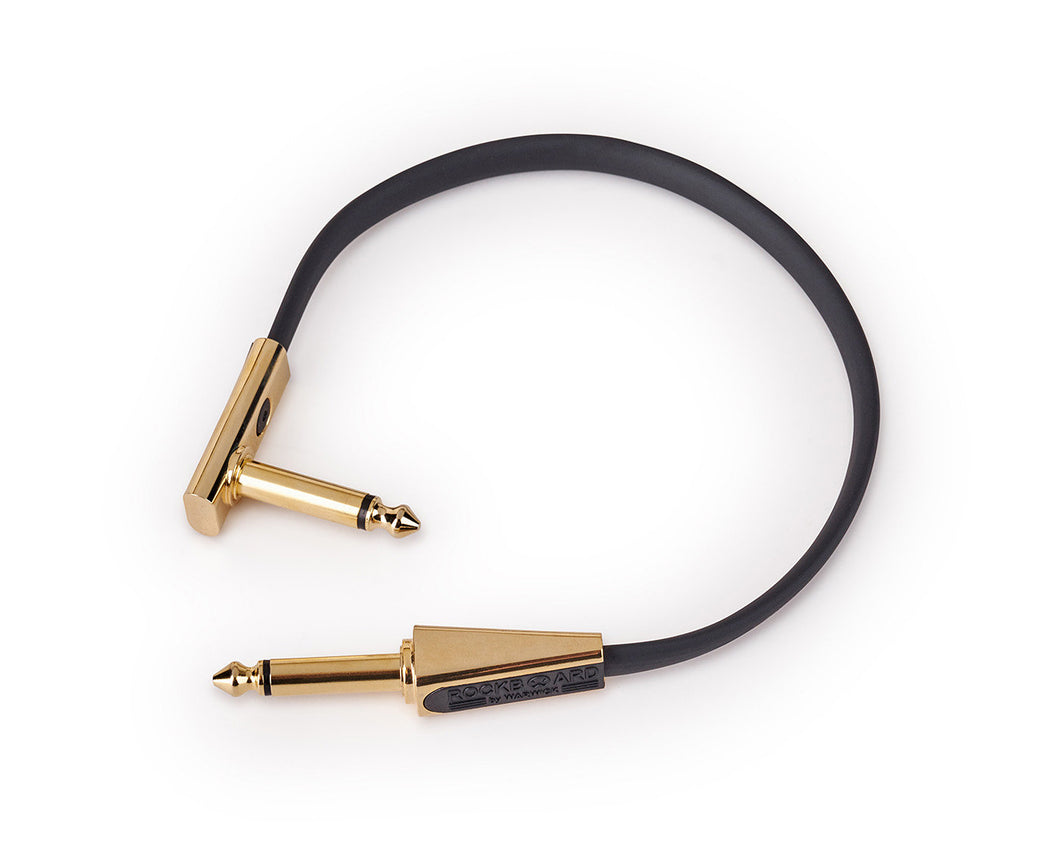 Warwick RockBoard Flat Looper/Switcher Connector Cable 20cm Gold