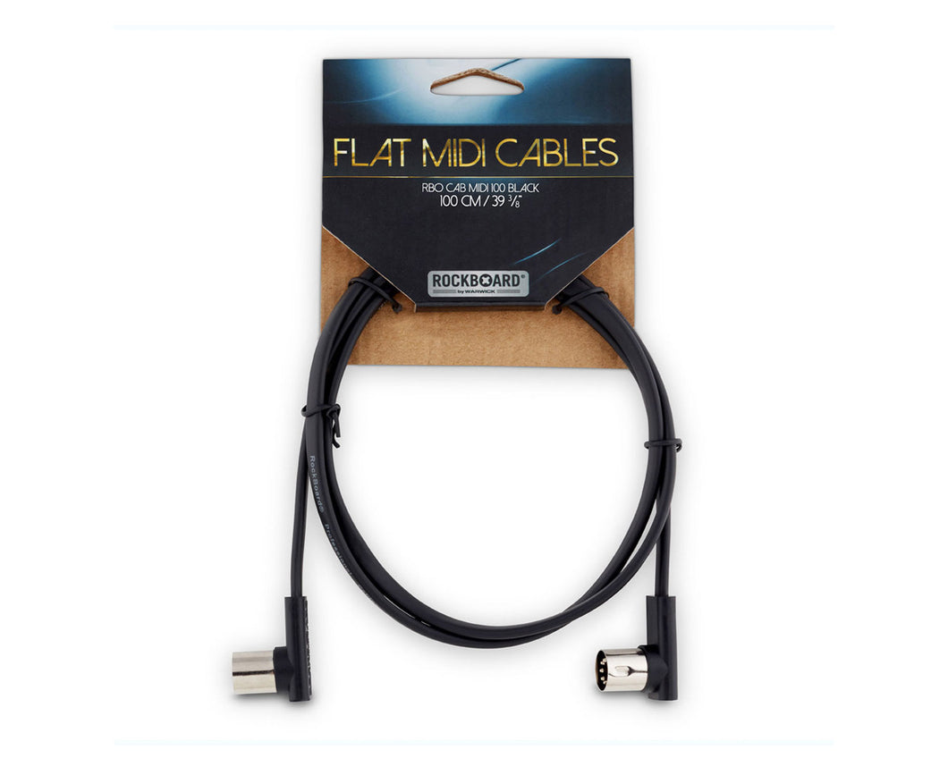 Warwick Rockboard Flat Patch MIDI Cable 100cm - Black
