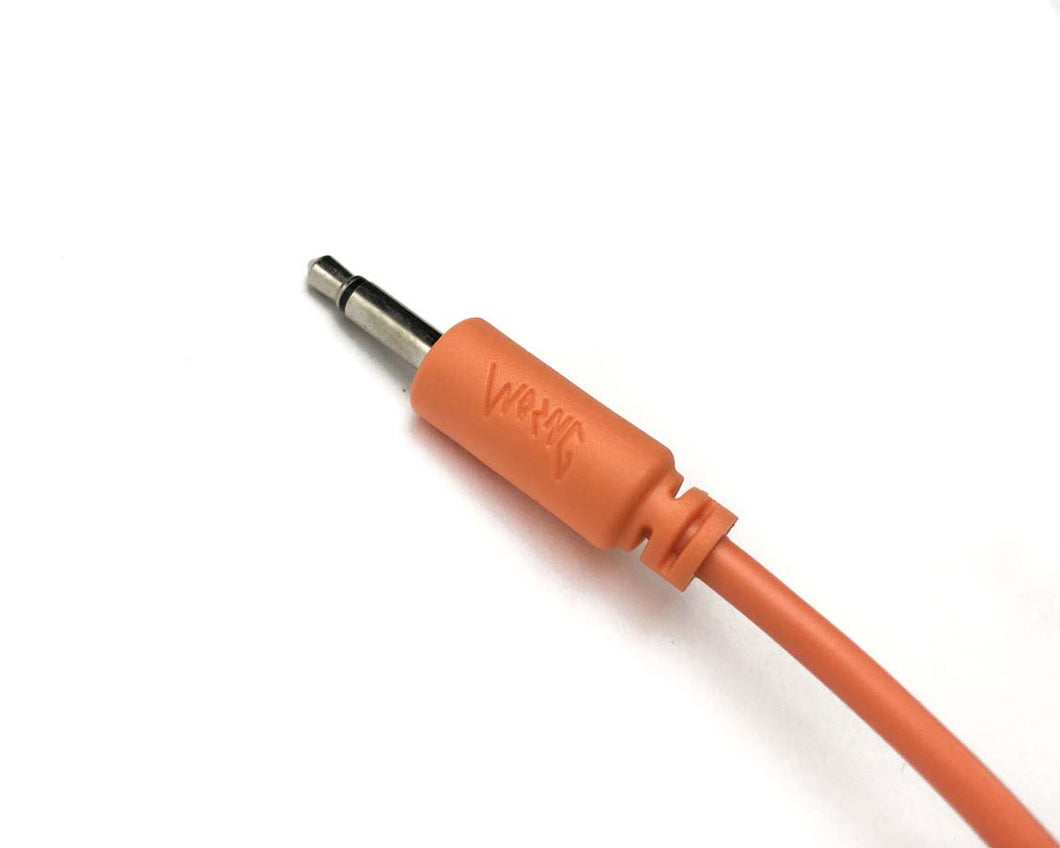 Worng 100cm Orange 3.5mm Patch Cable x 5