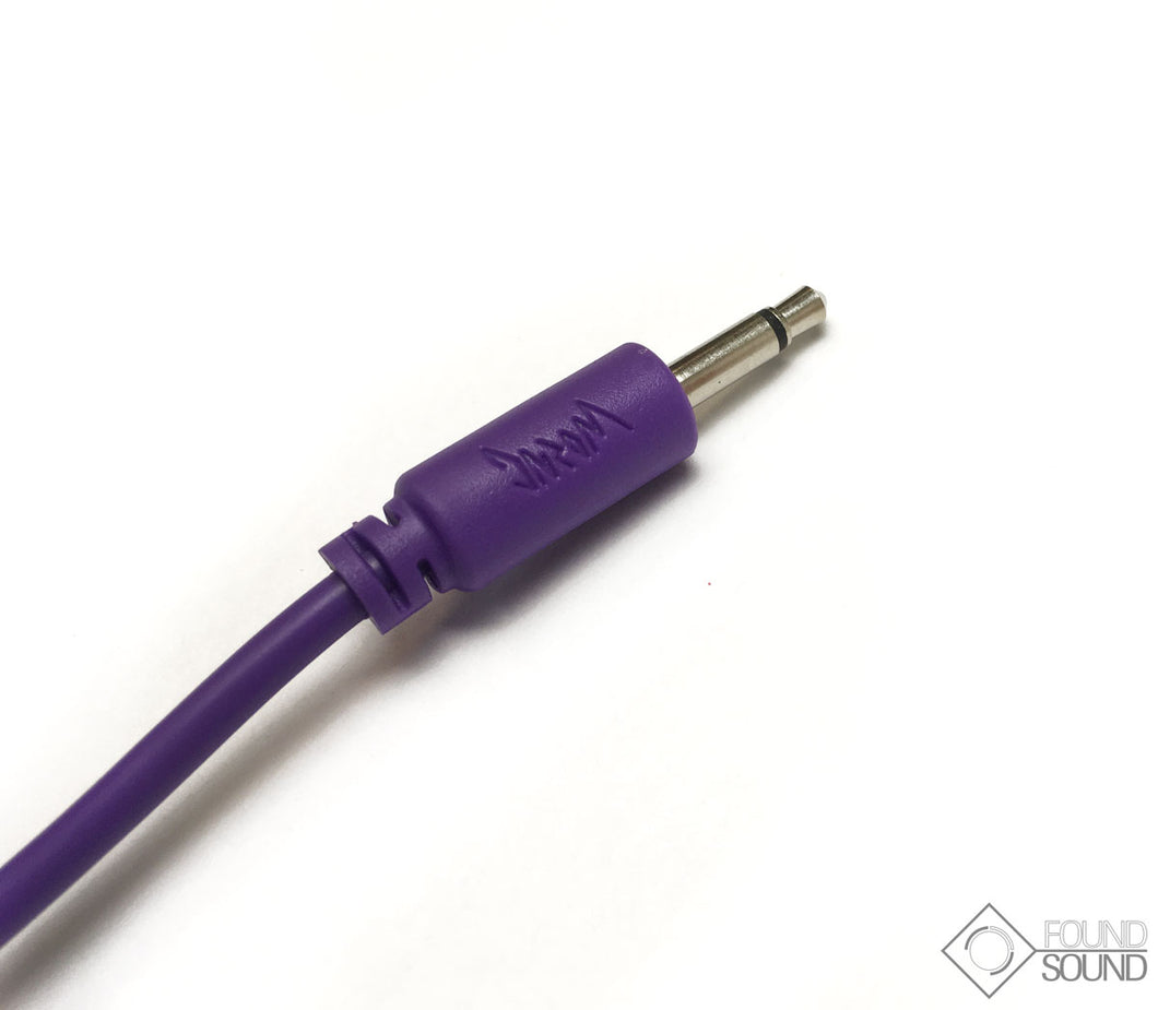 Worng 80cm Purple 3.5mm Patch Cable x 5