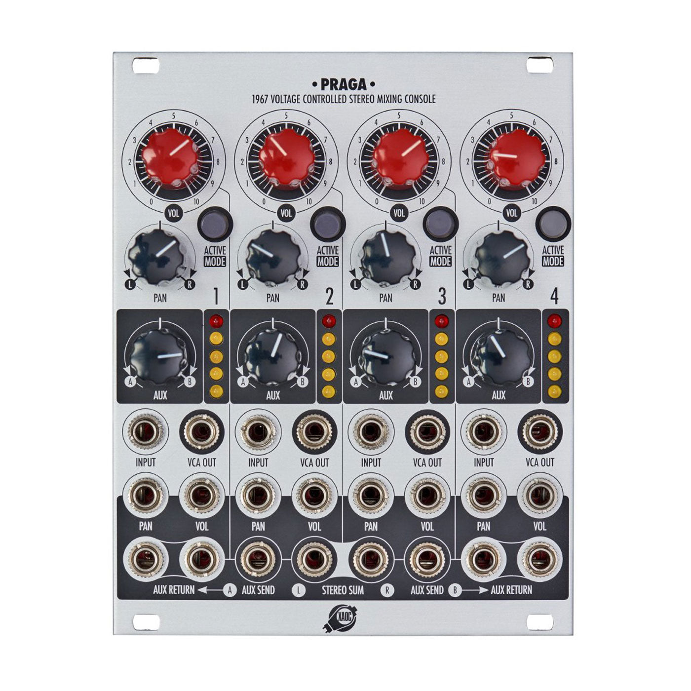 Xaoc Devices PRAGA Voltage Controlled Stereo Mixing Console