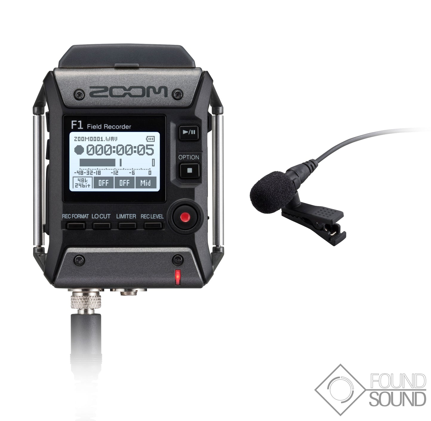 Zoom F1 Field Recorder + Lavalier Mic