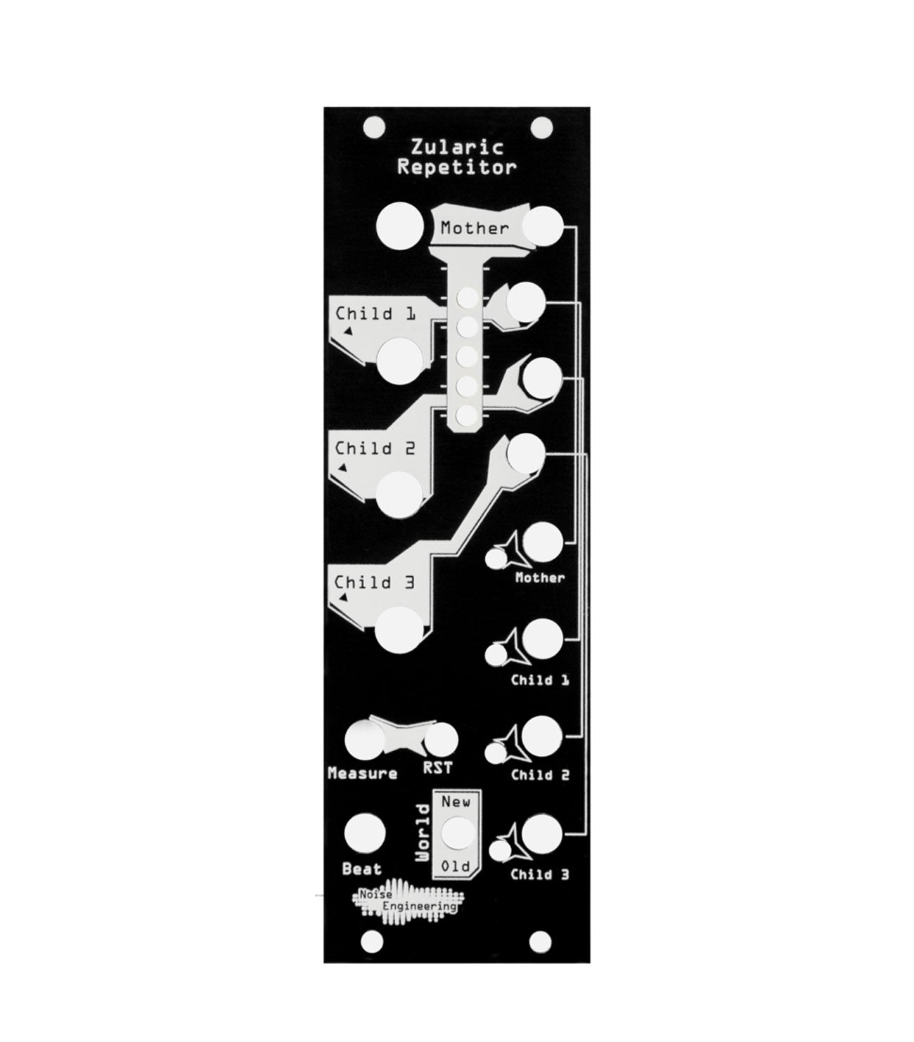 Noise Engineering Zularic Repetitor Black/ Blind Panel