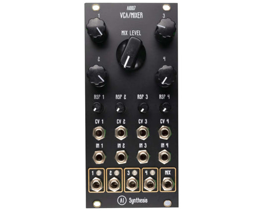 AI Synthesis AI007 Quad VCA Mixer - Black