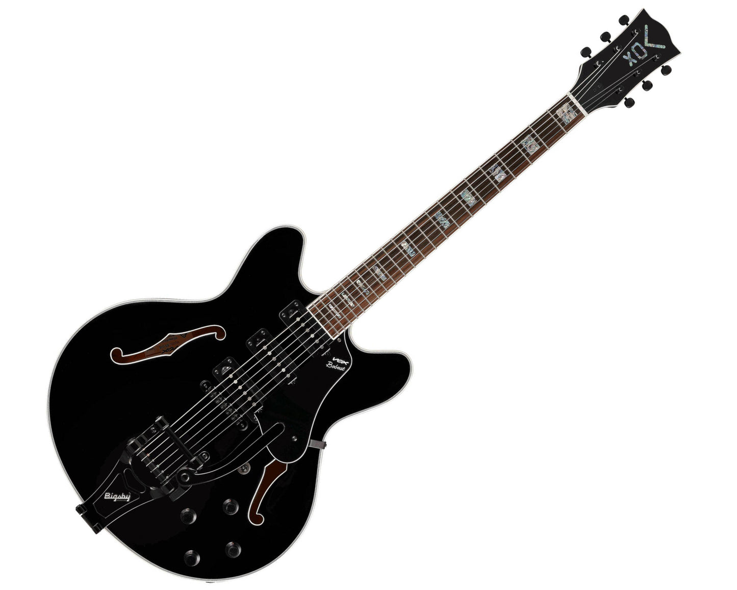 VOX Bobcat S66 with Bigsby Tremolo - Jet Black