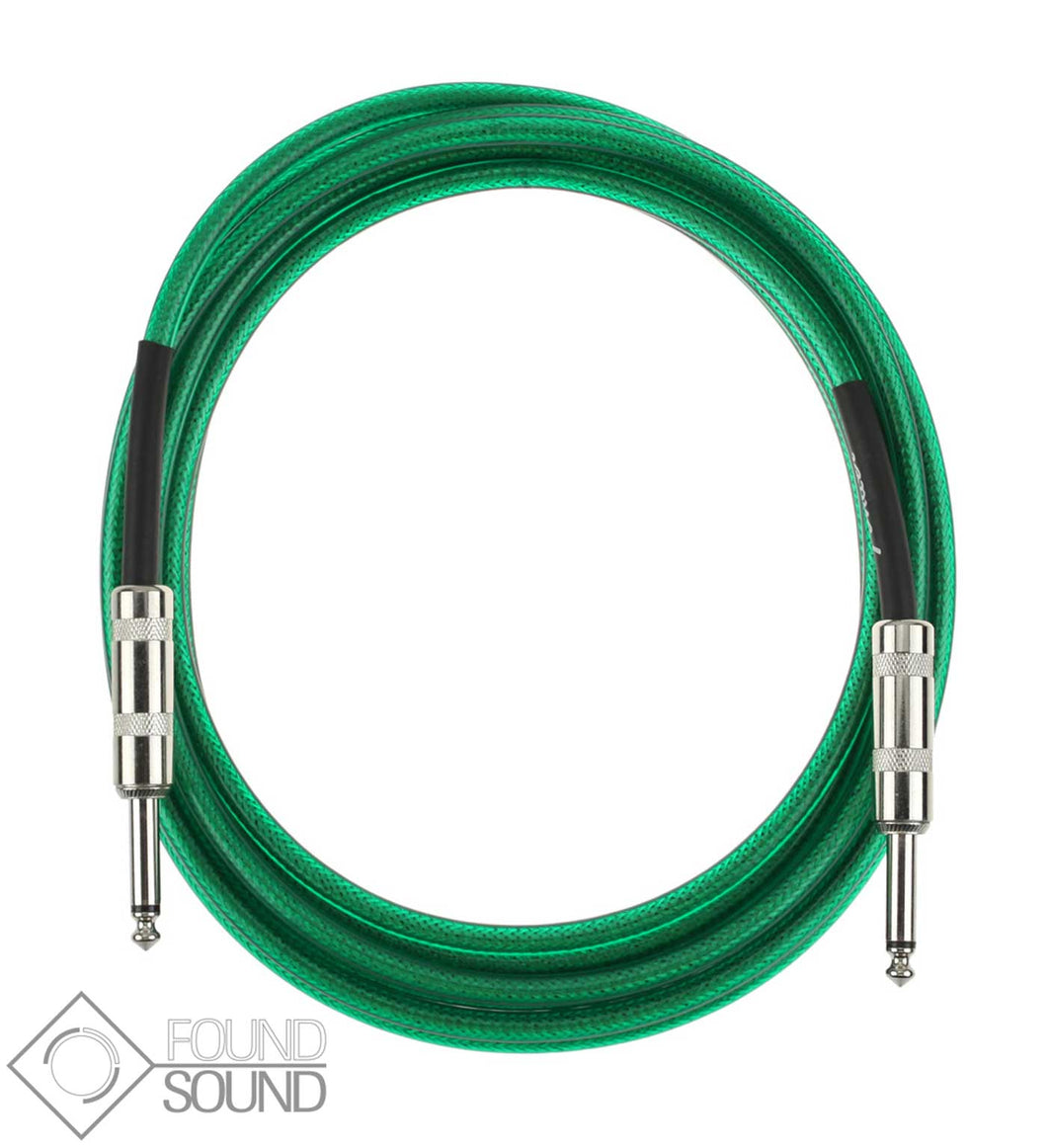 Fender California Series 15 Foot Instrument Cable (Green)