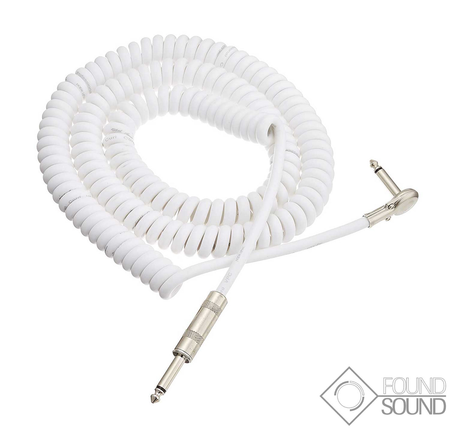 VOX VCC090 9 Metre Coiled Cable - White