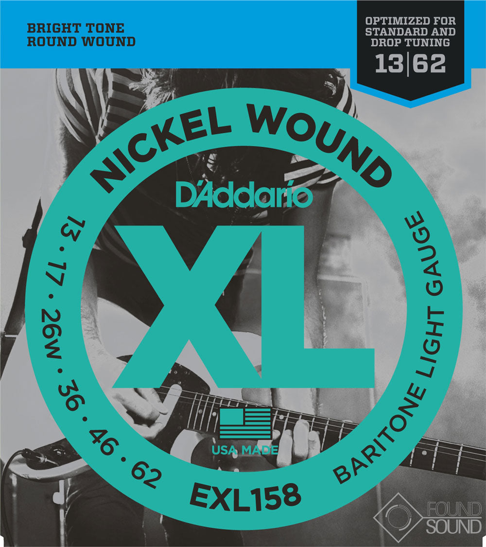 D'Addario EXL158 Nickel Wound Baritone Guitar Strings