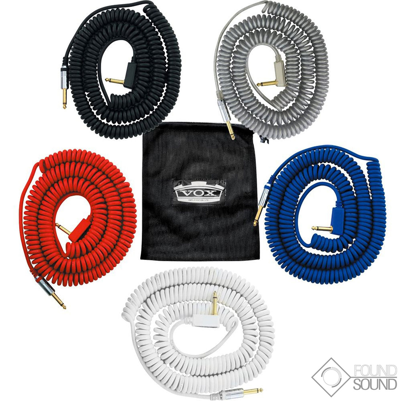 VOX VCC090 9 Metre Coiled Cable - Black