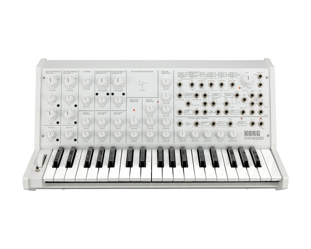 Limited Edition KORG MS-20 FS White Analogue Monophonic Synthesizer