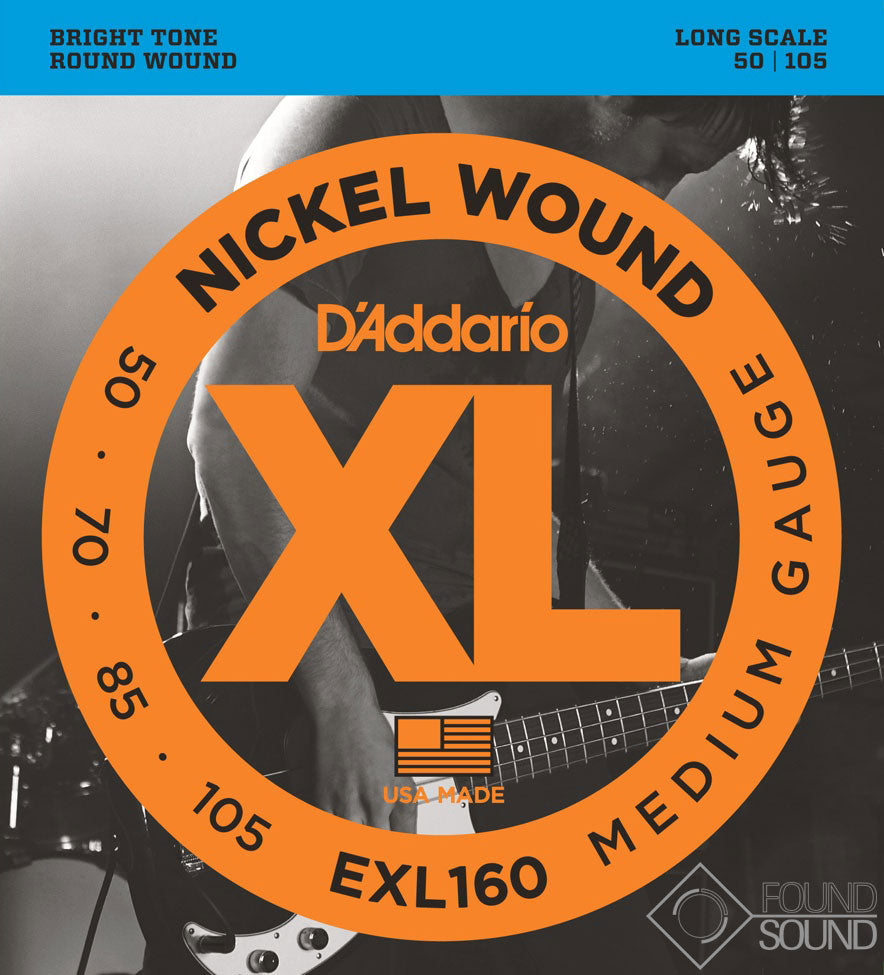 D'Addario EXL160 50-105 Medium Long Scale Bass Strings