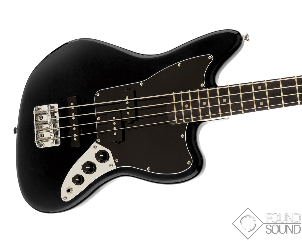 Fender Squier Vintage Modified Jaguar Bass Special SS - Black - Laurel Fingerboard