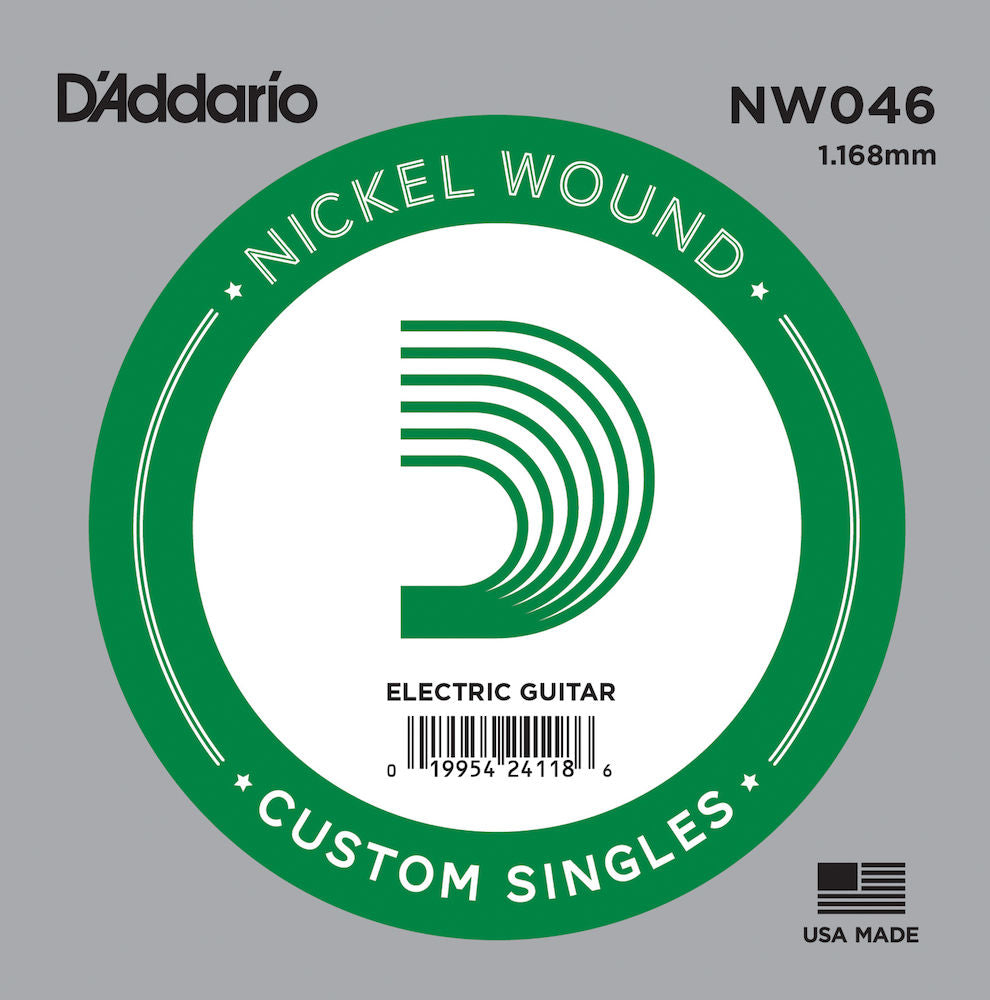 D'Addario NW046 Nickel Wound Electric Guitar Single String.046