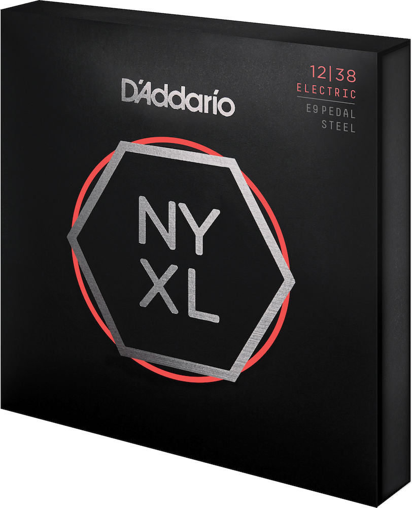 D'Addario NYXL1238PS Nickel Wound E9 Pedal Steel Guitar Strings Custom Light 12-38