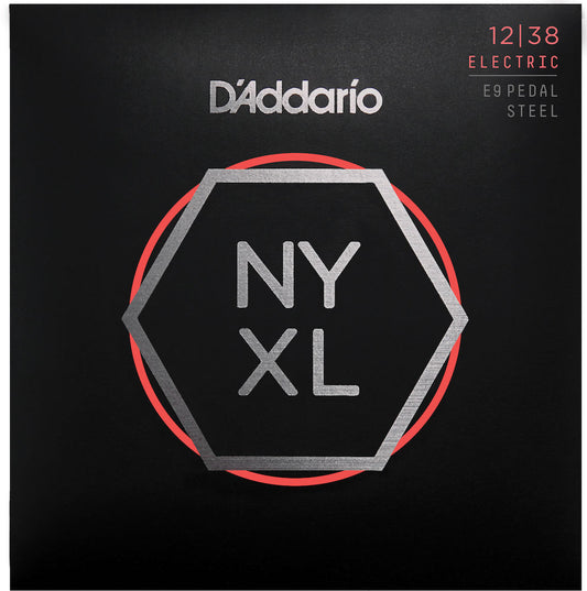 D'Addario NYXL1238PS Nickel Wound E9 Pedal Steel Guitar Strings Custom Light 12-38