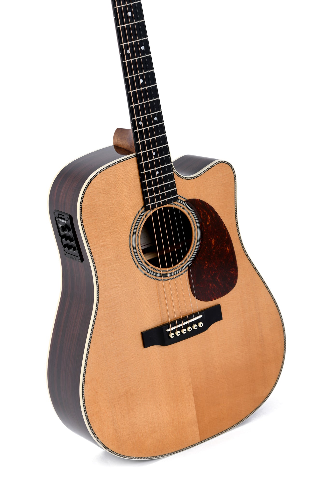 Sigma DTC-28HE Dreadnought with Cutaway and Fisman Presys+ Pickup System