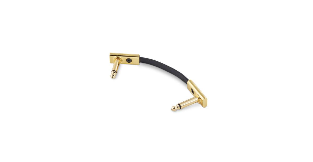Warwick Rockboard 5cm Flat Patch Cable Gold
