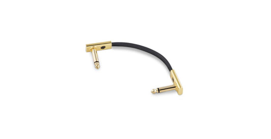 Warwick Rockboard 10cm Flat Patch Cable, Gold