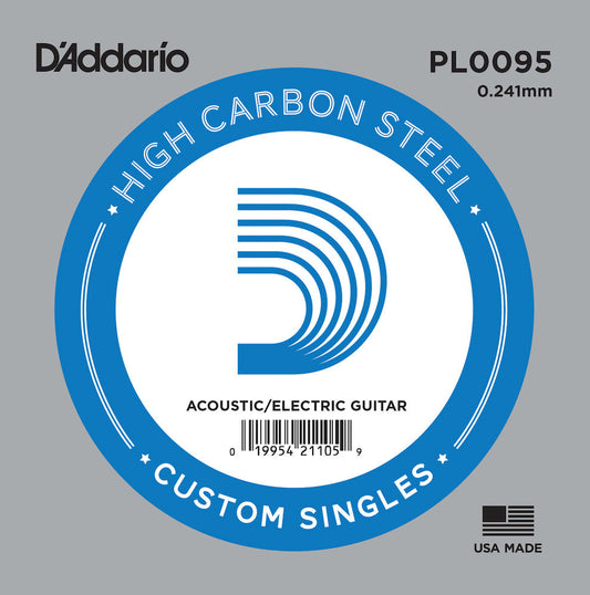 PL0095 Plain Steel Guitar Single String, .0095