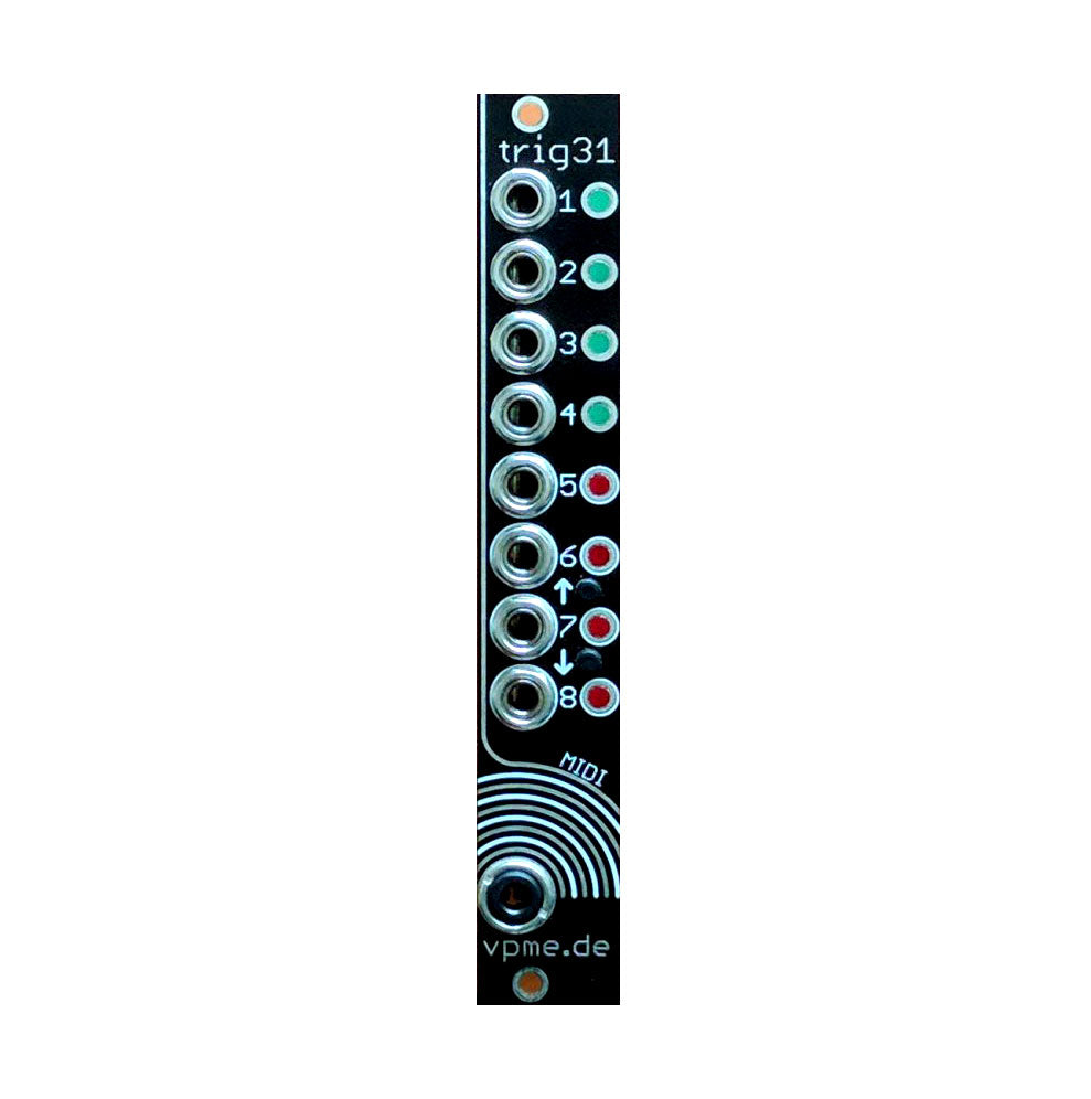 vpme.de trig31 8-Channel Trigger to MIDI Converter Eurorack Module
