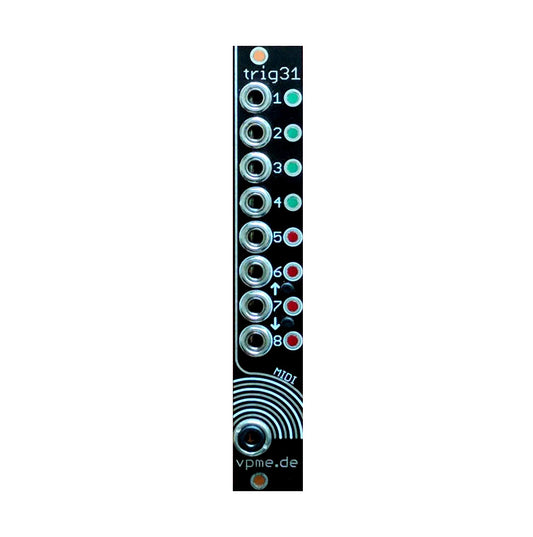 vpme.de trig31 8-Channel Trigger to MIDI Converter Eurorack Module